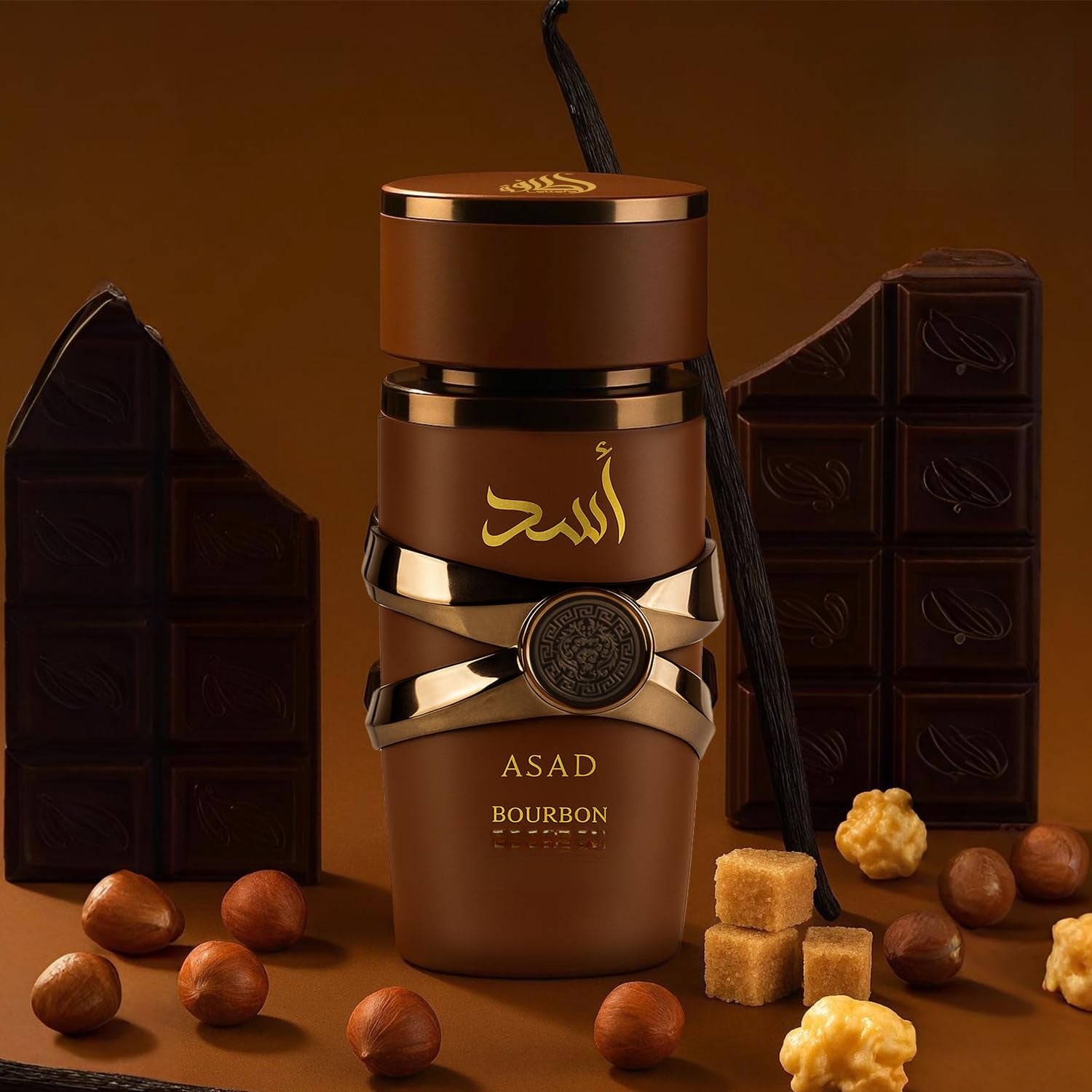 Asad Bourbon for Unisex Eau de Parfum Spray, 3.4 Ounce / 100 ml